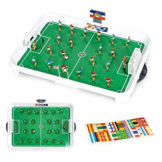 Mini table football game on springs for 22 players