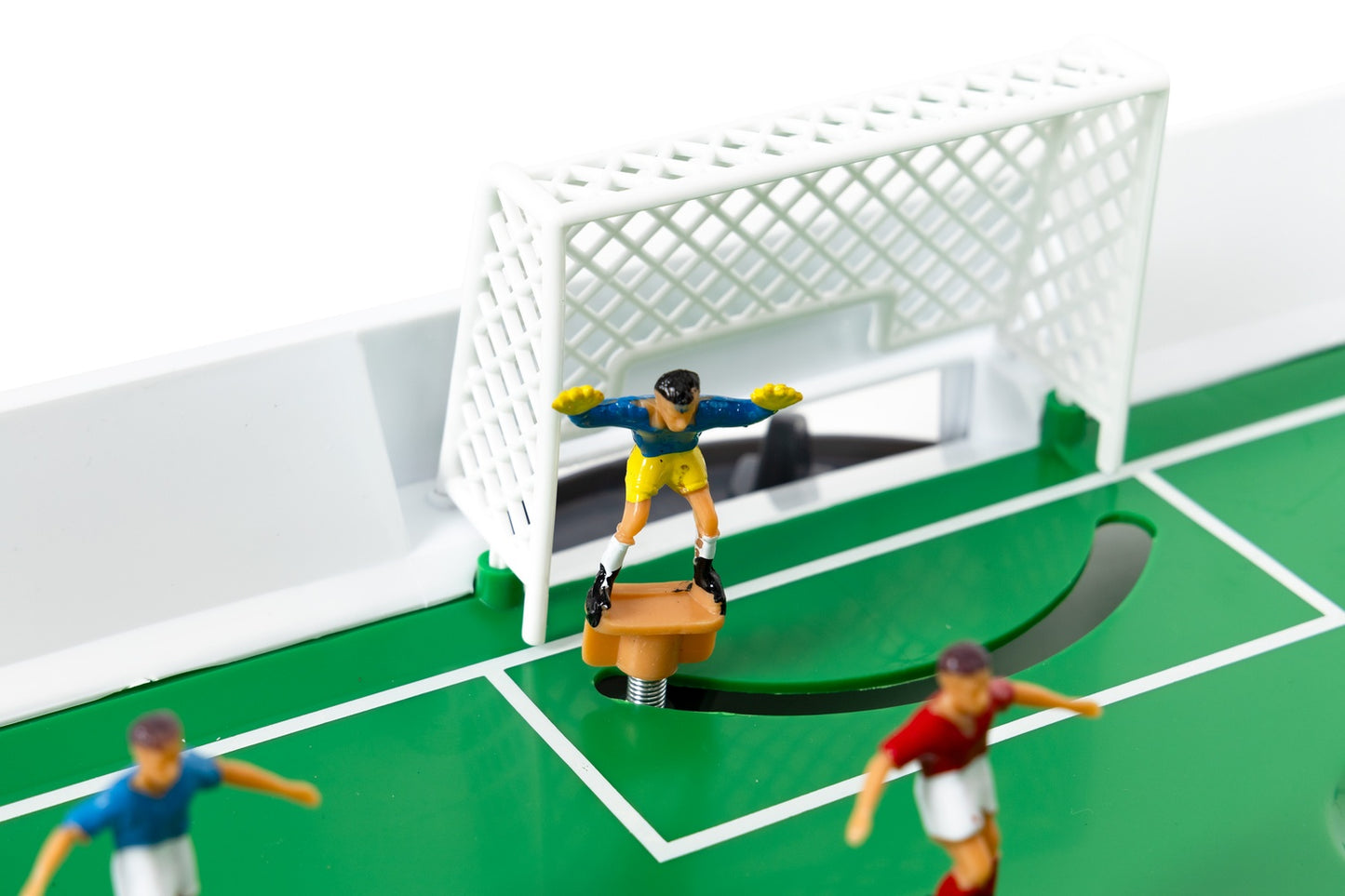 Mini table football game on springs for 22 players