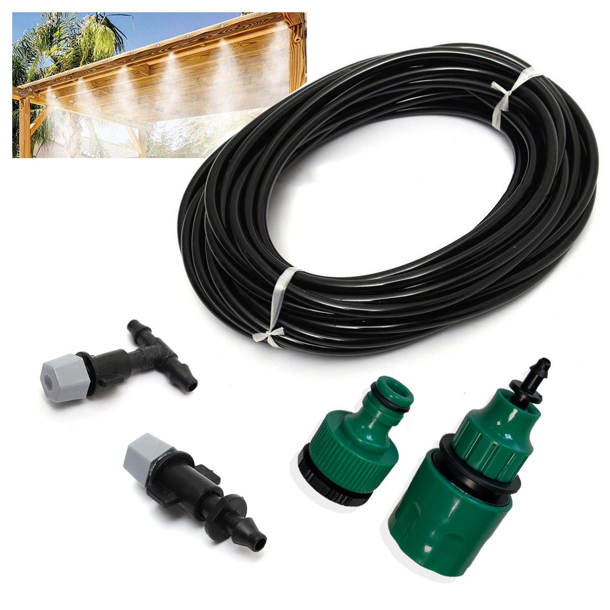 Miracle Mist - Mist sprayer garden set - 10 meters