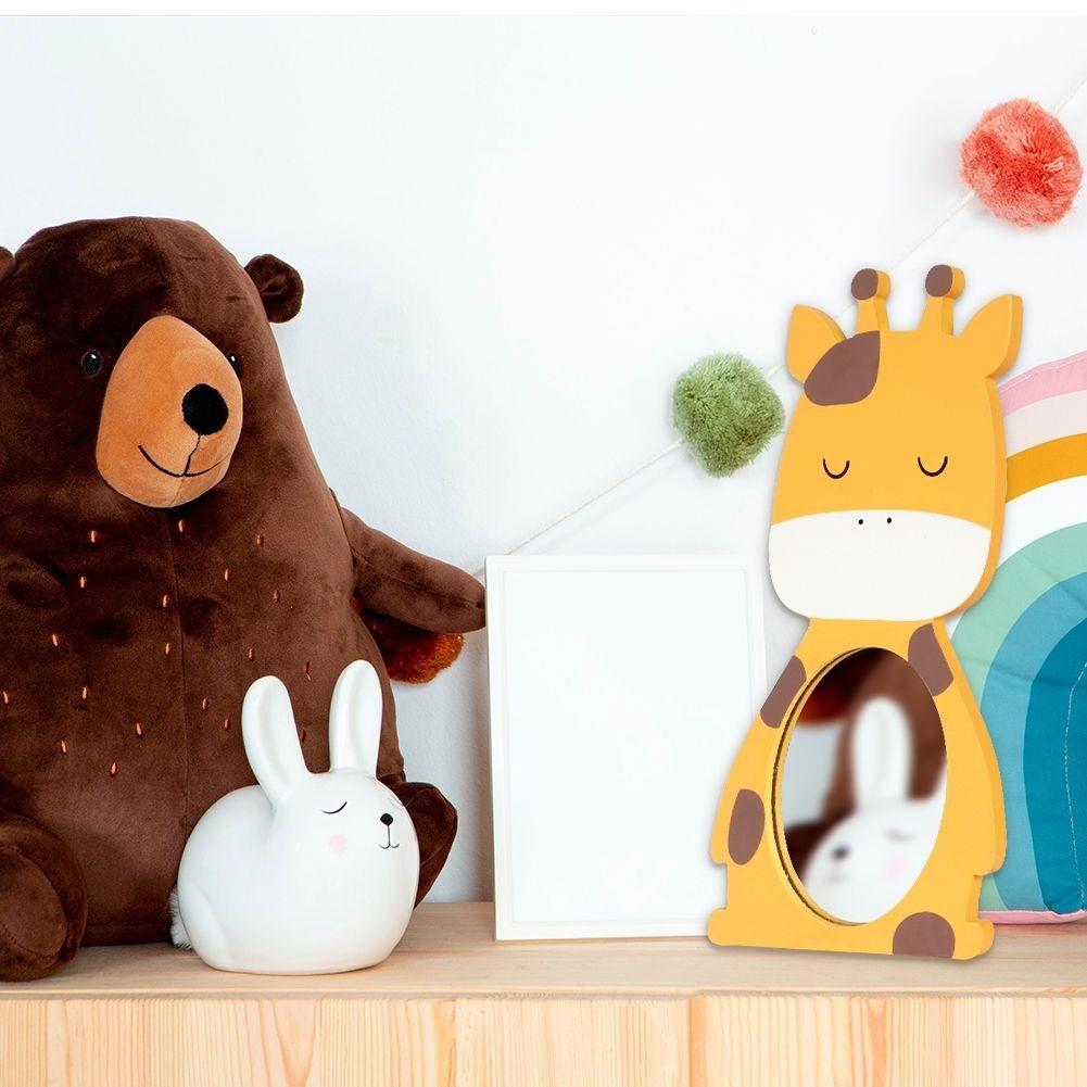 Mirror for Children's Room with Charming Giraffe Motif