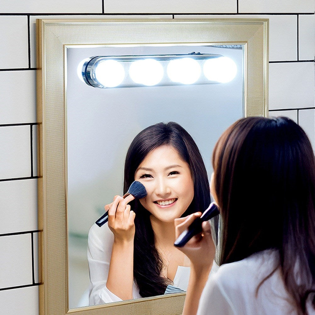 Mirror lights 4 LED with suction cups 30.5 cm