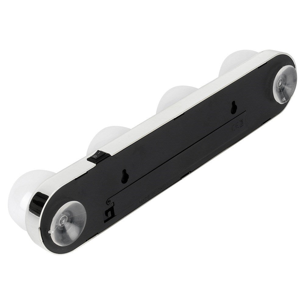 Mirror lights 4 LED with suction cups 30.5 cm