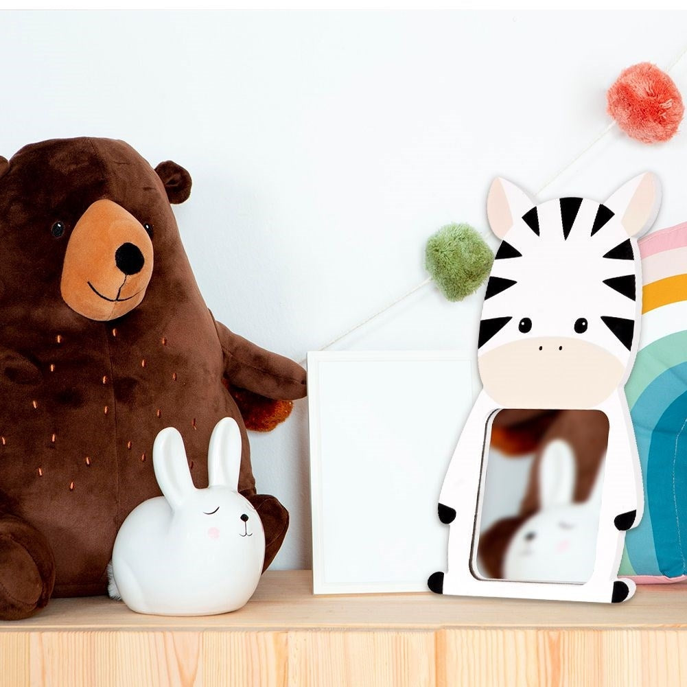 Mirror with Zebra motif for Playful Children's Room