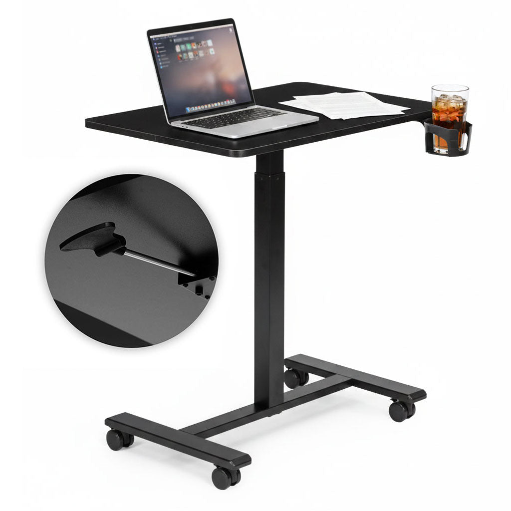 Mobile Adjustable Desk, 70x48 cm, Height 71.5–112 cm
