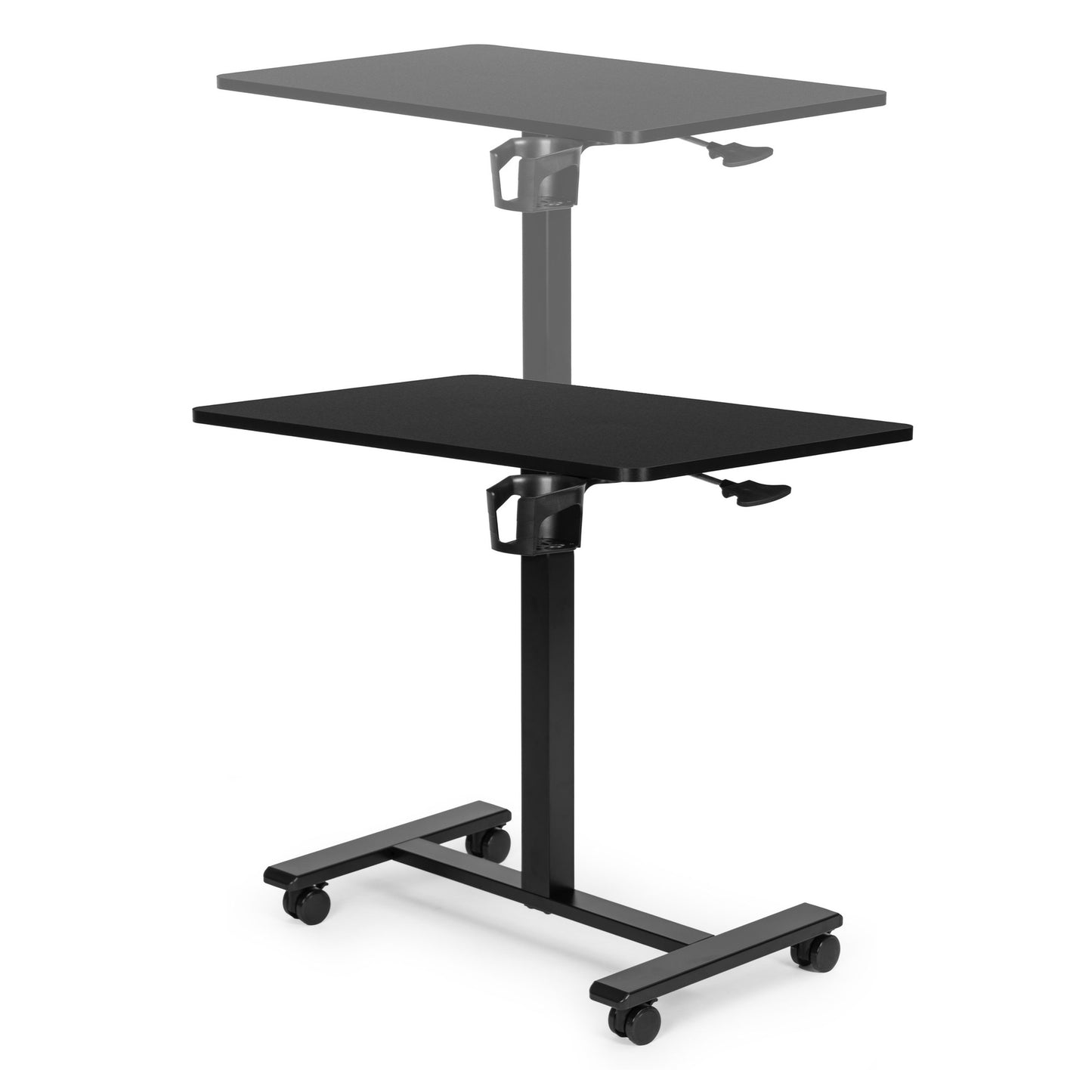 Mobile Adjustable Desk, 70x48 cm, Height 71.5–112 cm