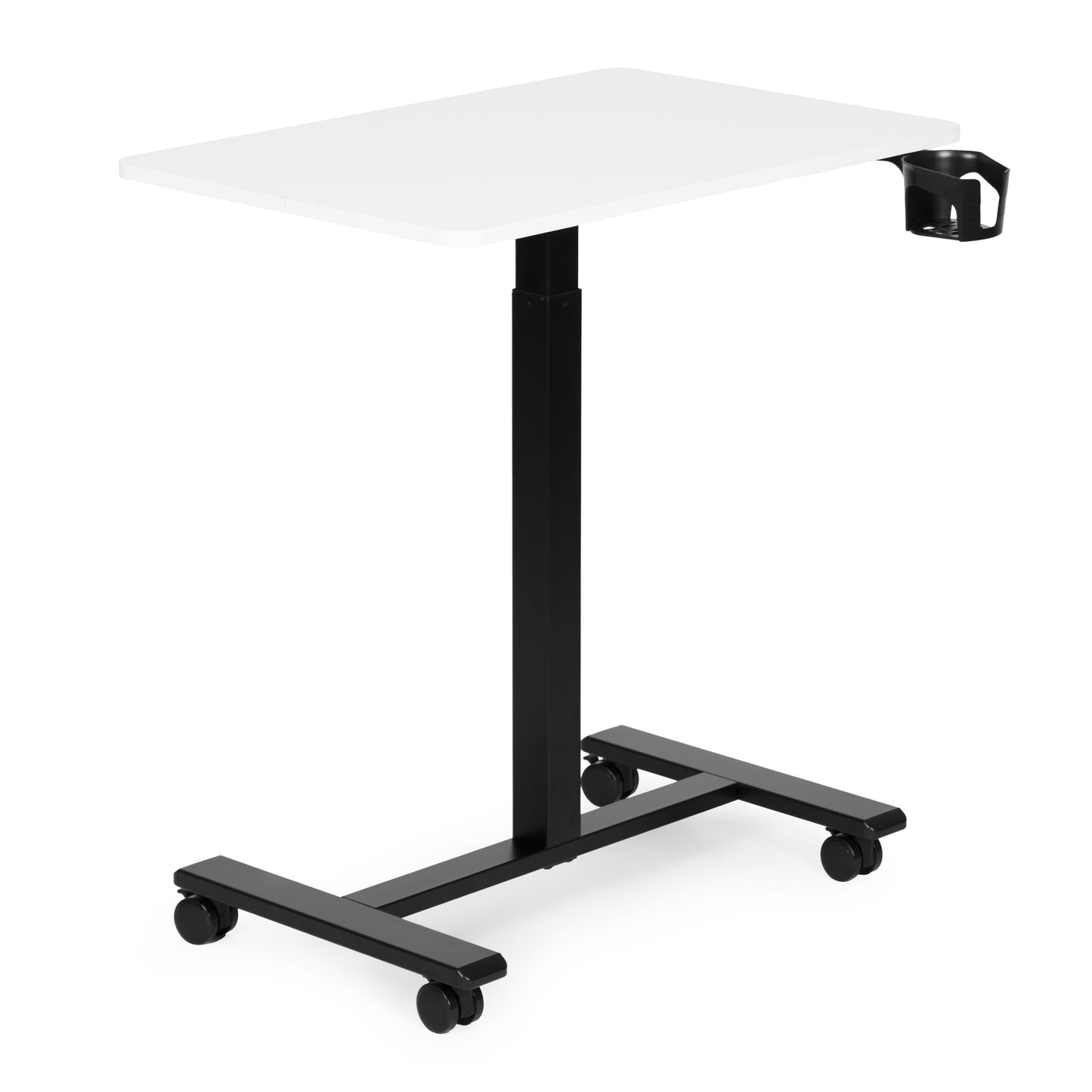 Mobile Adjustable Desk with Pneumatic Lift, 70x48 cm