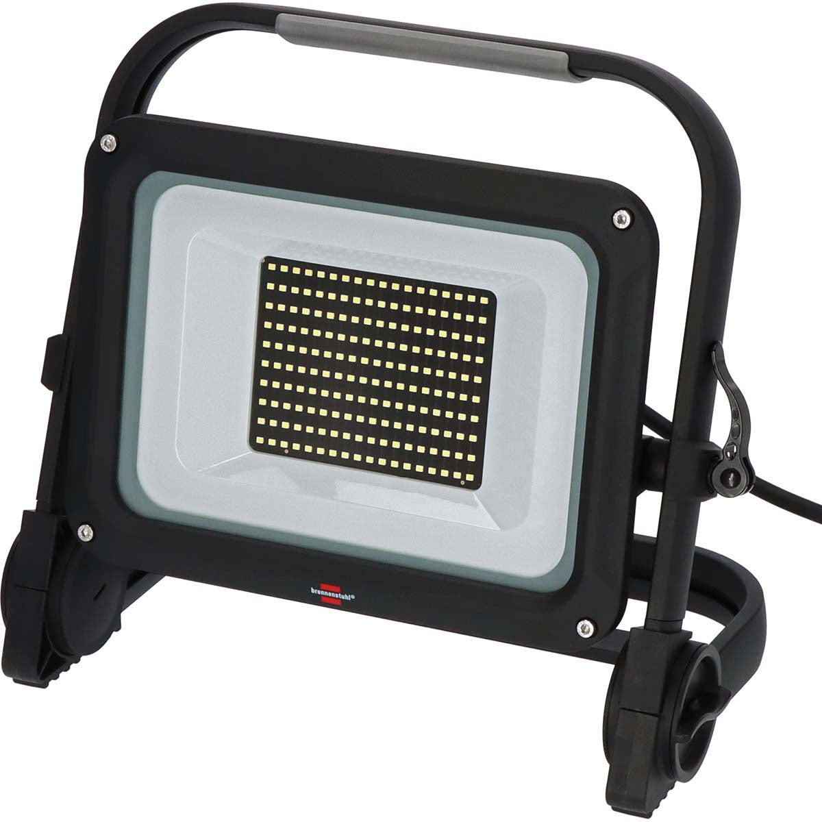 Mobile LED construction lamp JARO 14060 M / LED work lamp 100W for outside (LED floodlight with 5m cable, LED emergency lighting with 11500lm made of high-quality aluminum, dimmable, IP65)