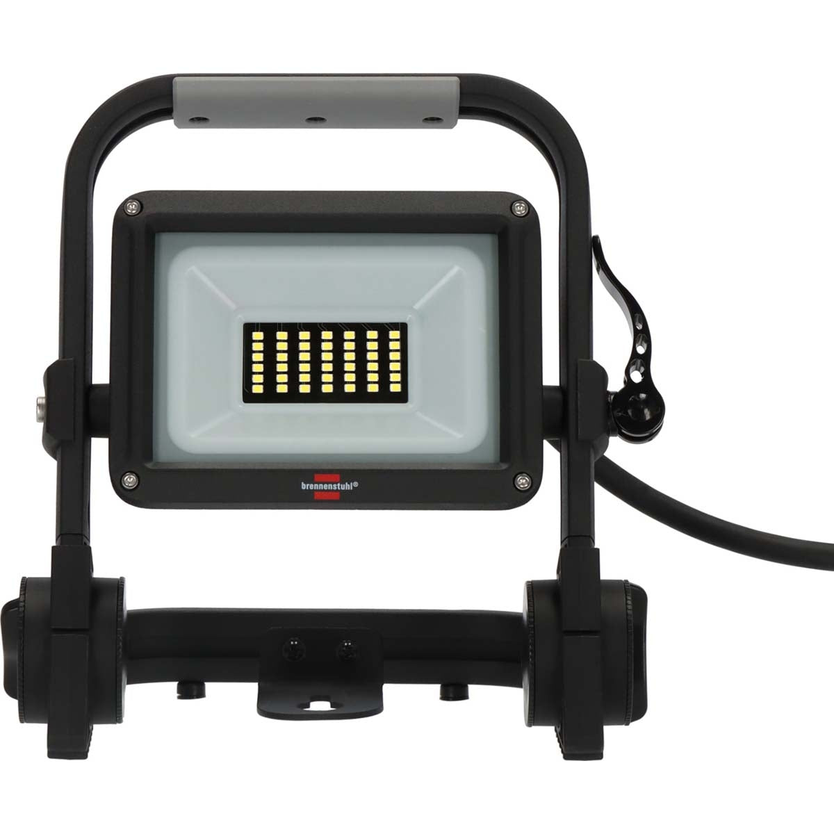 Mobile LED construction lamp JARO 3060 M / LED emergency lighting for outdoors 20W (work lamp with 2m cable and quick connection, LED spotlight IP65, 2300lm)