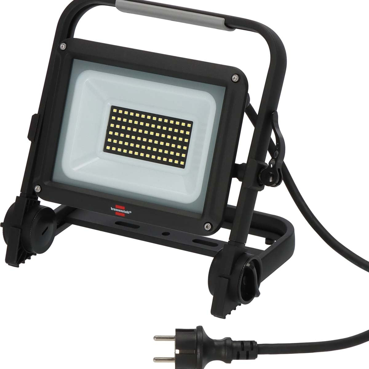 Mobile LED construction lamp JARO 7060 M / LED floodlight 50W for outside (LED work lamp with 5m cable, LED emergency lighting with 5800lm made of high-quality aluminum, dimmable, IP65)