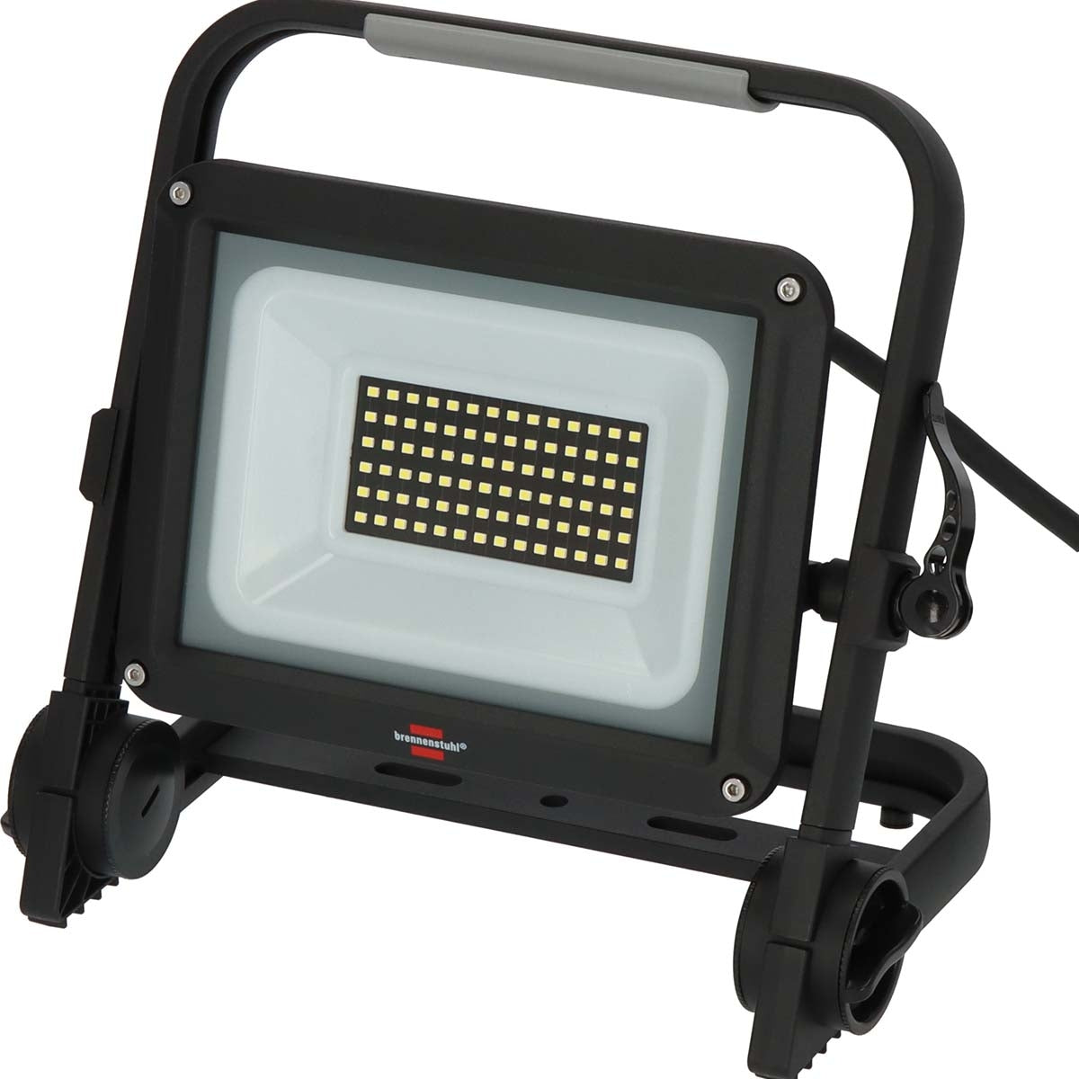 Mobile LED construction lamp JARO 7060 M / LED floodlight 50W for outside (LED work lamp with 5m cable, LED emergency lighting with 5800lm made of high-quality aluminum, dimmable, IP65)