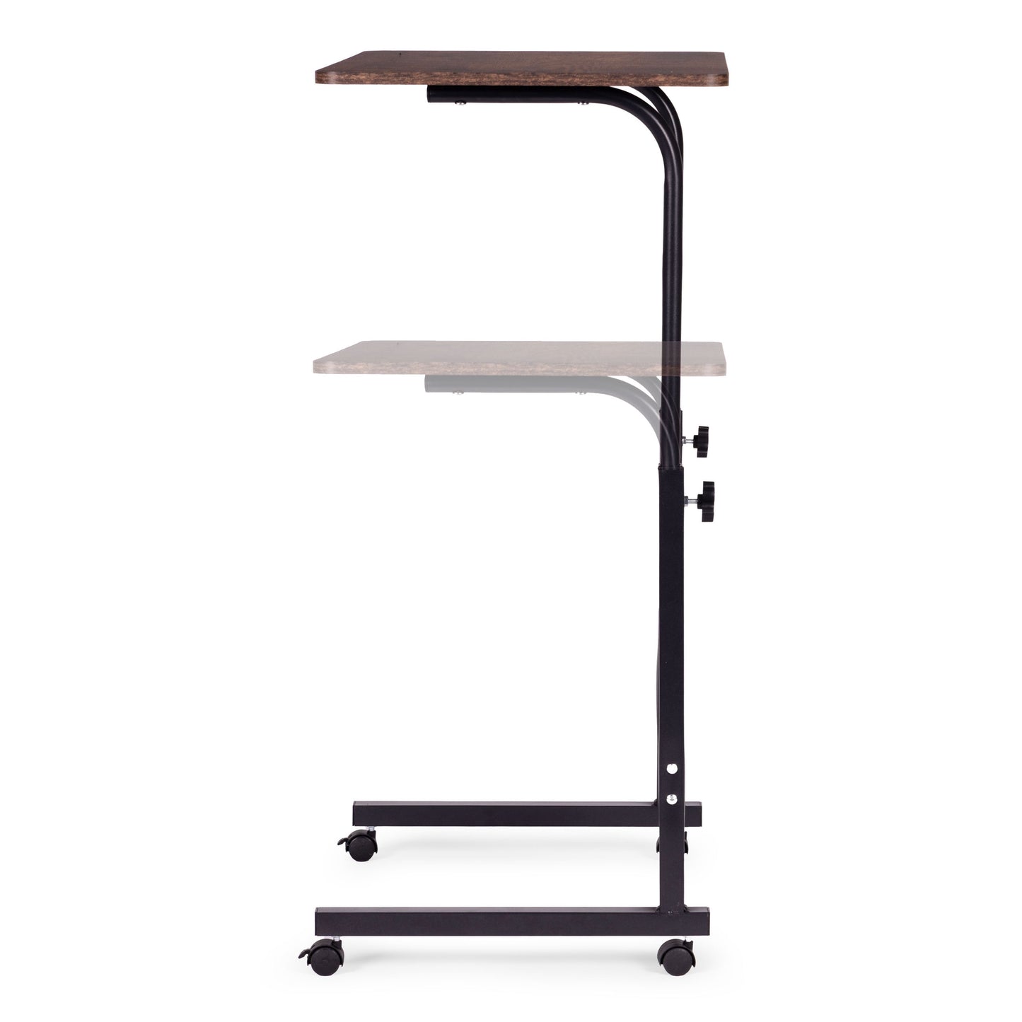 Mobile Laptop Table, Adjustable Height, MDF Top