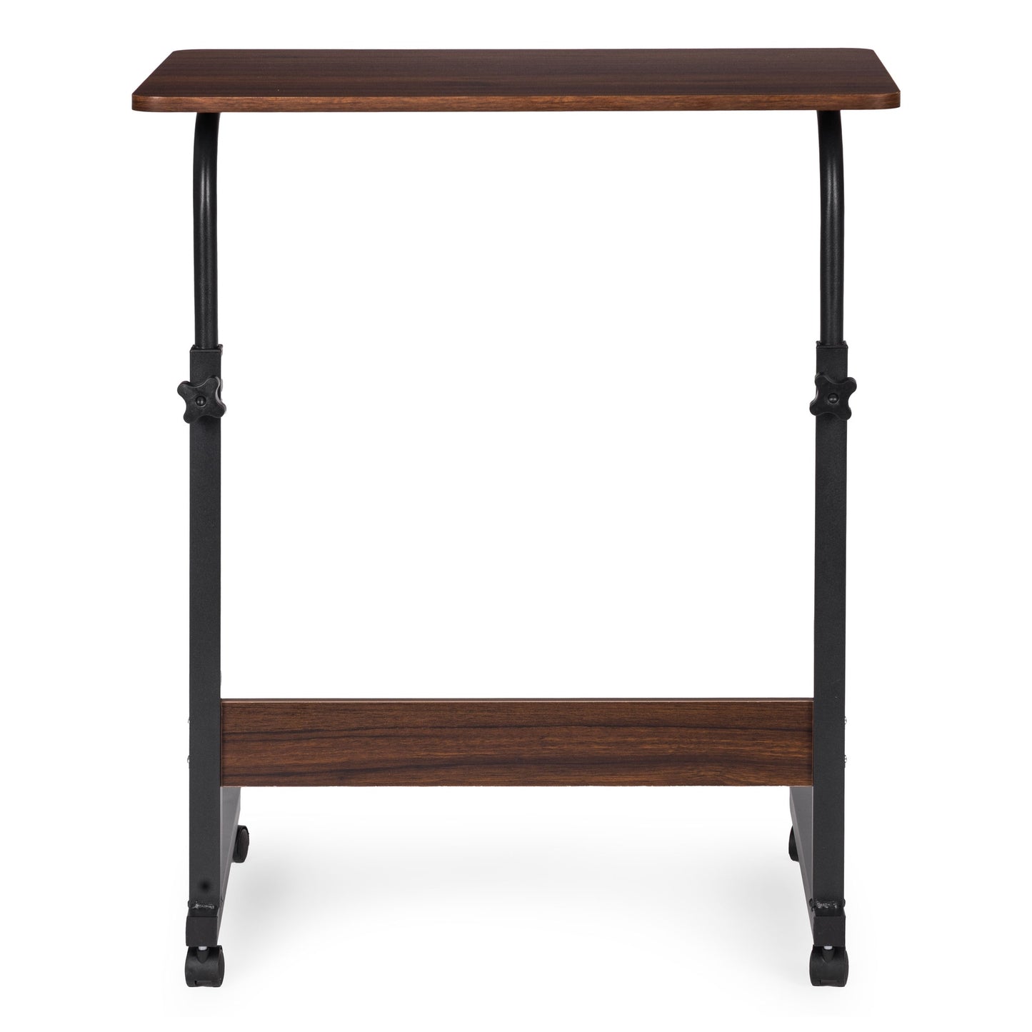 Mobile Laptop Table – Adjustable Height, MDF, Wheels