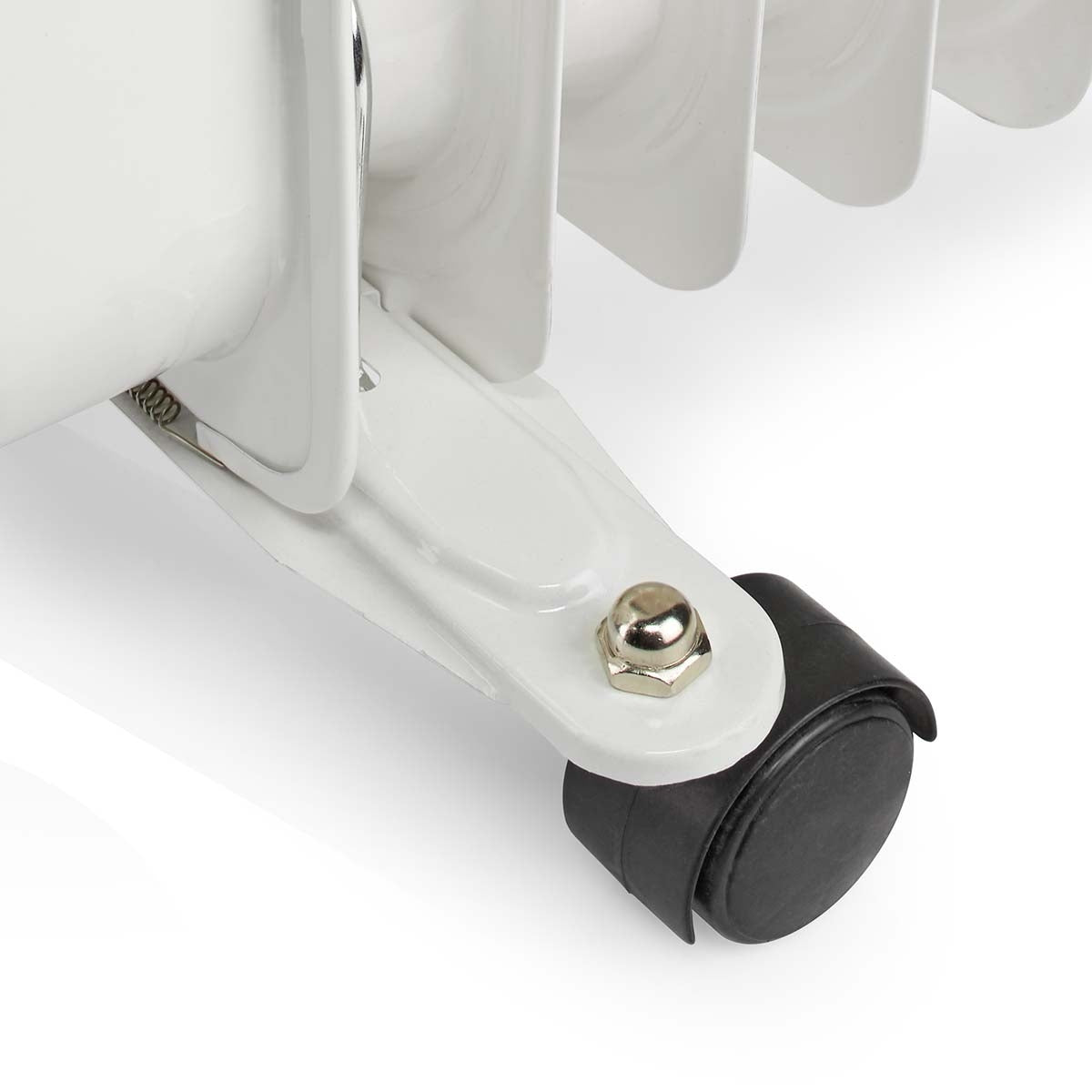 Mobile Oil Radiator | 1000 / 1500 / 2500 W | 11 Fins | Adjustable thermostat | 3 Heat Settings | Fall over protection | White