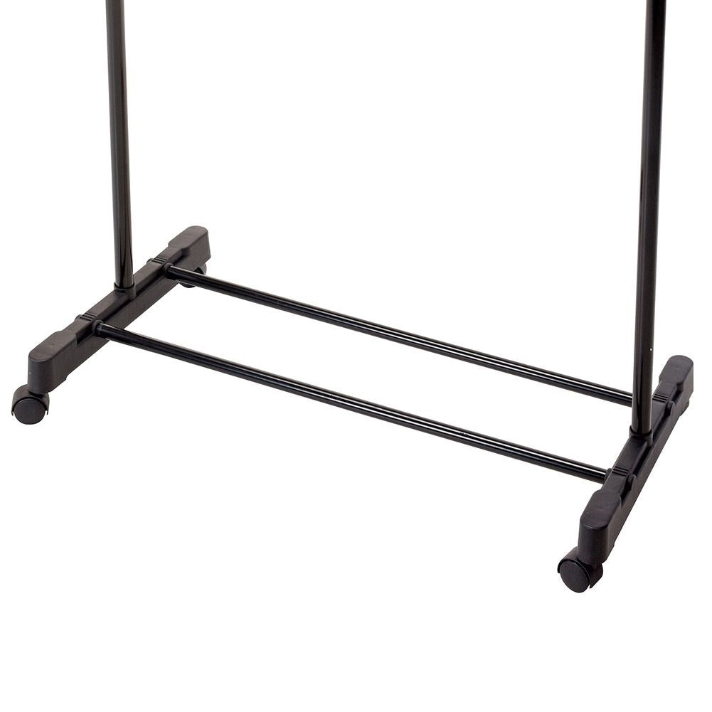 Mobile clothes hanger with shoe shelf for home and office