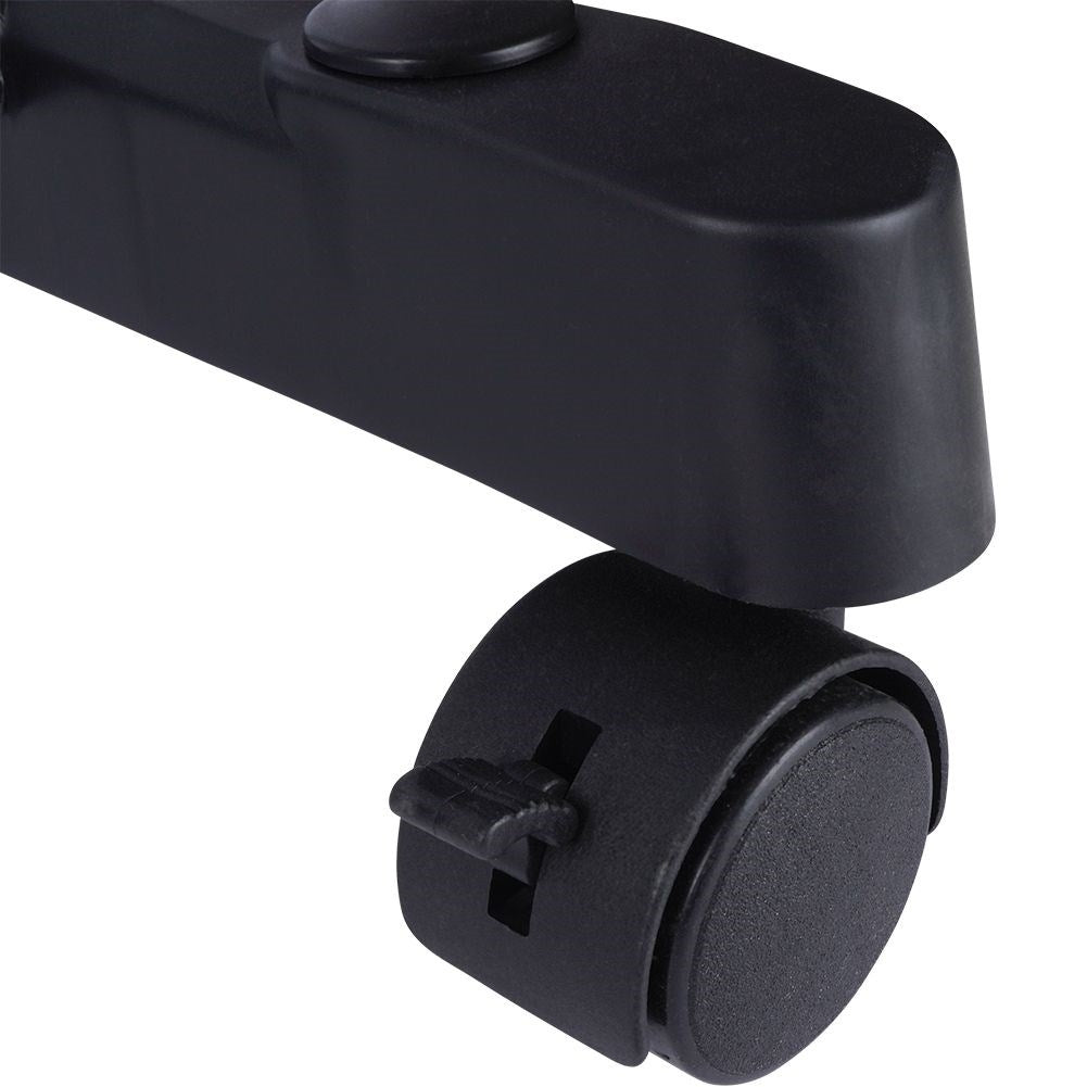 Mobile coat hanger with wheels and shoe shelf