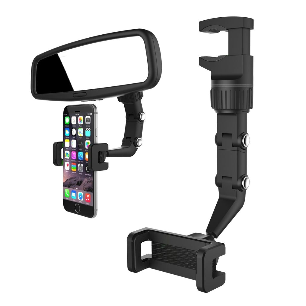 Mobile phone holder for the rearview mirror/car - Black