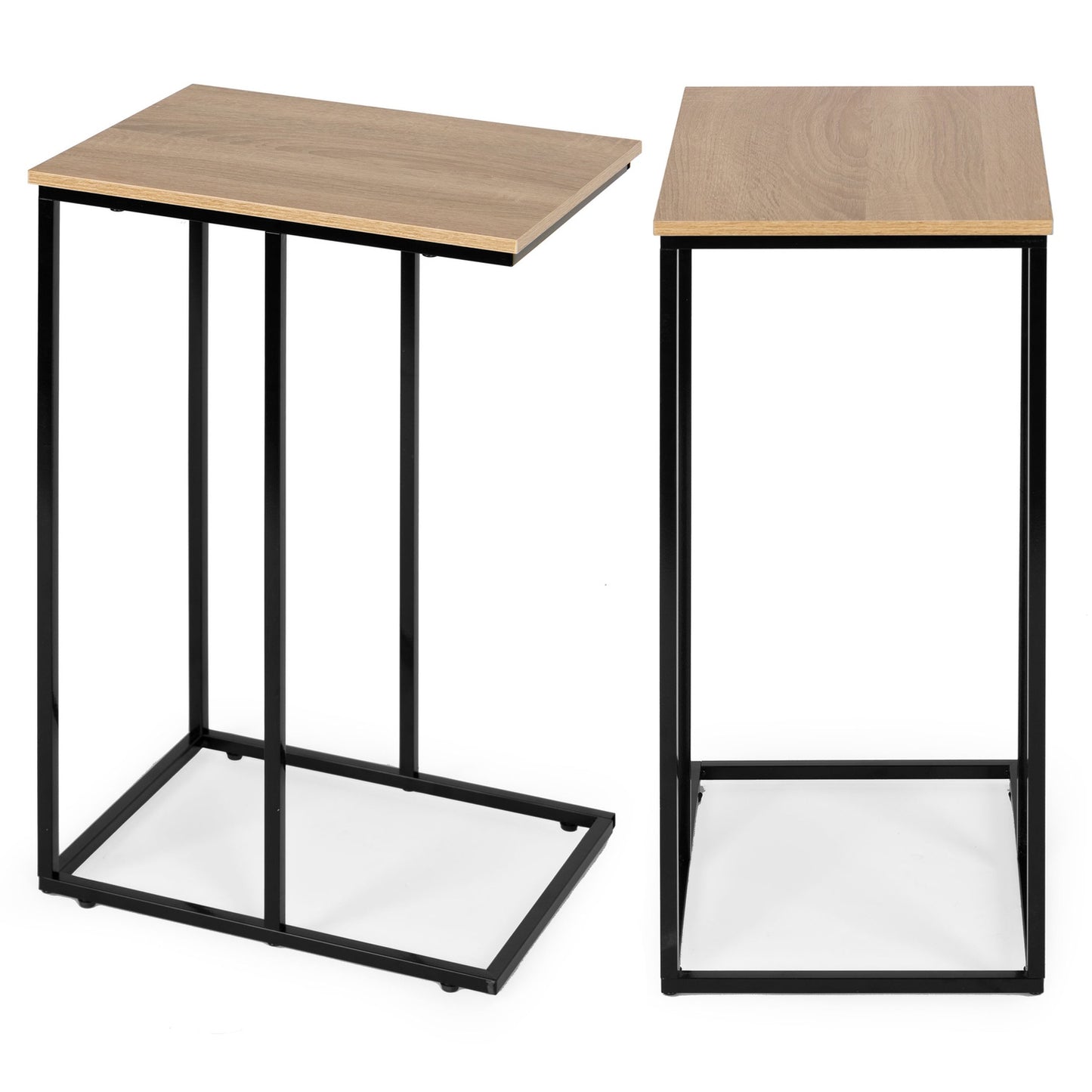 Mobile side table for a laptop, metal frame ModernHome
