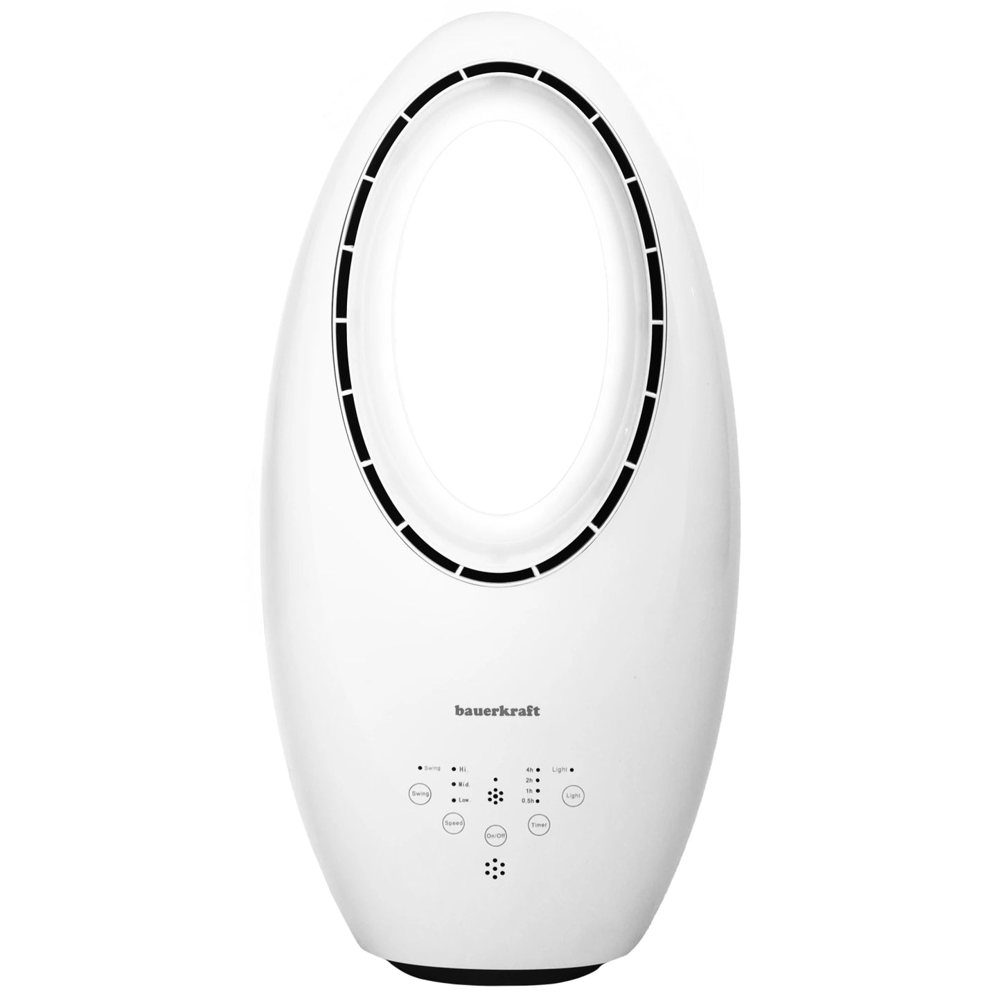 Modern Bladeless Standing Floor Fan 60W – 3 Modes, Remote Control, Timer, LED Lighting