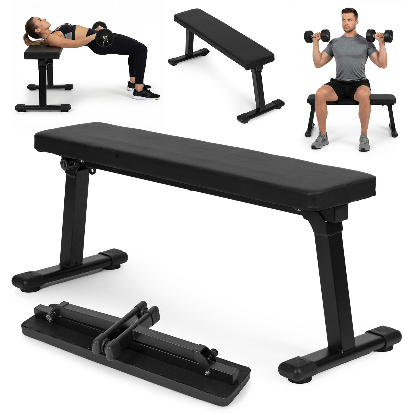 ModernHome foldable straight exercise bench 120 kg