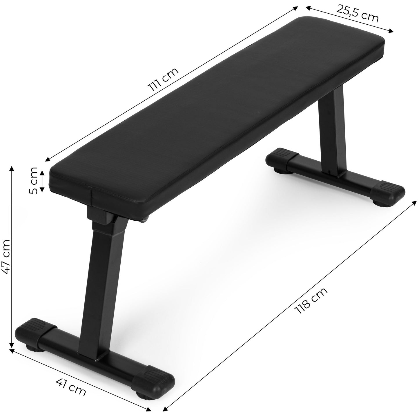ModernHome foldable straight exercise bench 120 kg