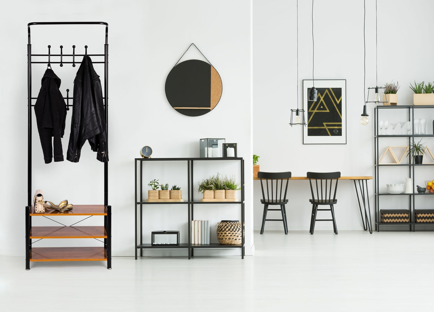 ModernHome shoe rack with shelves