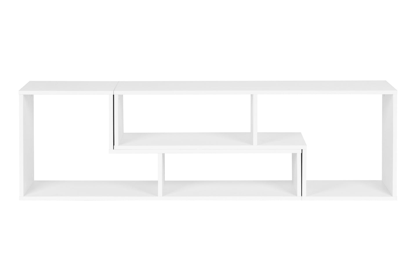Modern Modular Geometric Bookshelf – Cabinet with 4 Shelves ModernHome