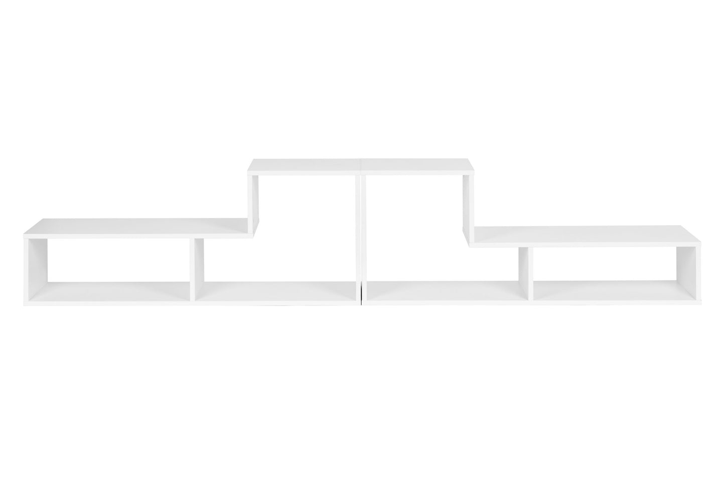 Modern Modular Geometric Bookshelf – Cabinet with 4 Shelves ModernHome