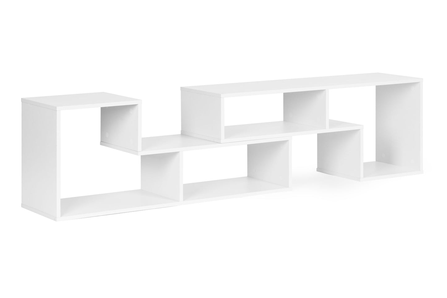 Modern Modular Geometric Bookshelf – Cabinet with 4 Shelves ModernHome