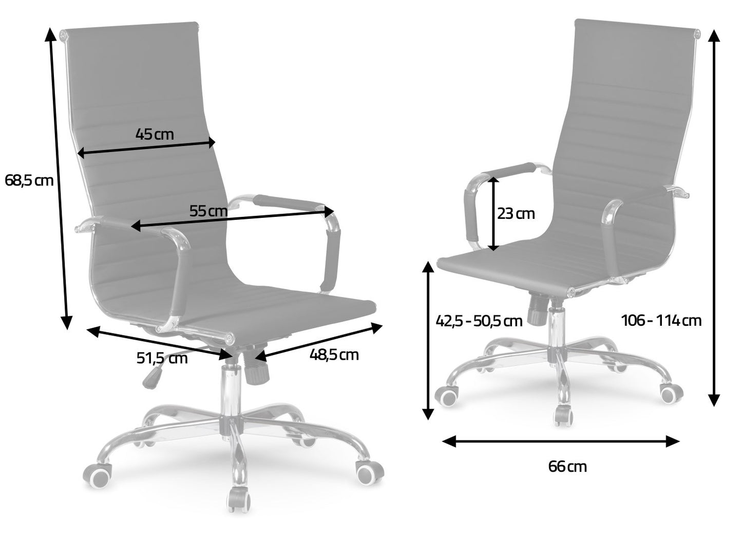 Modern Office Chair Sofotel Tokyo Grey