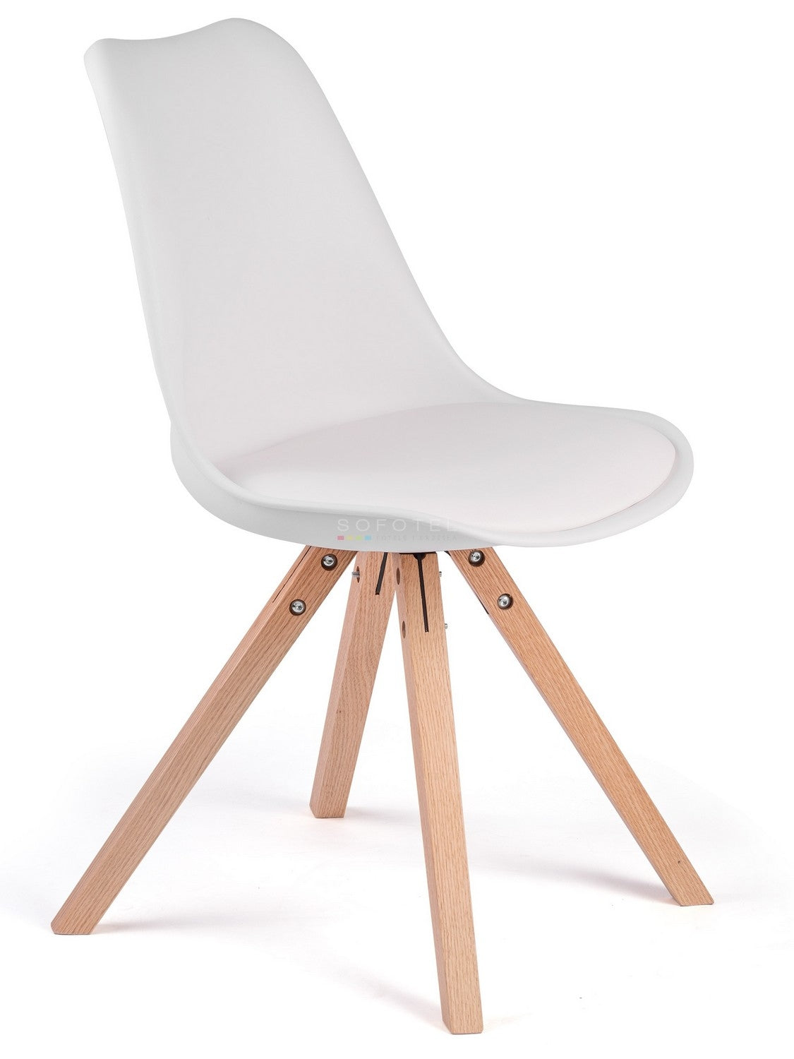Modern Scandinavian chair Sofotel Verde white