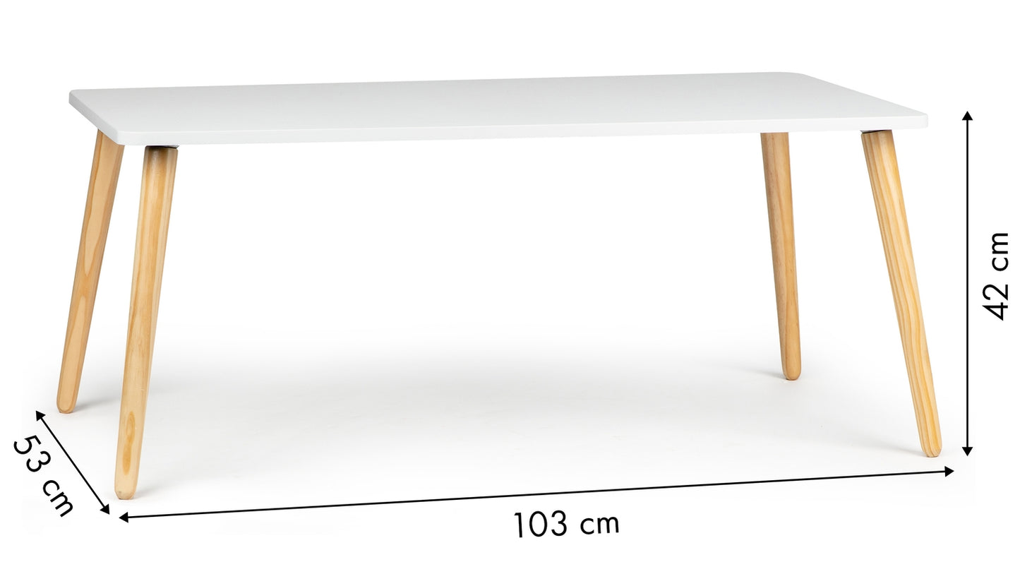Modern Scandinavian coffee table, 100 cm