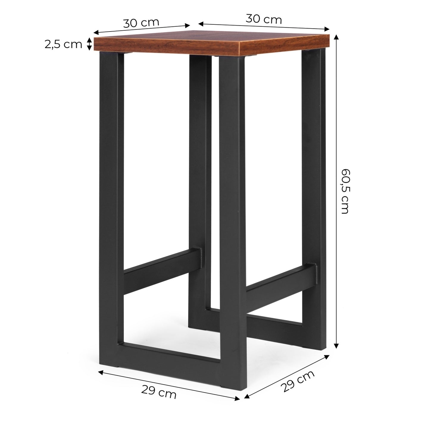 Modern bar stool, bar stool, metal MDF ModernHome
