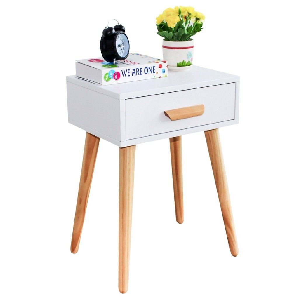 Modern bedside table, white coffee table