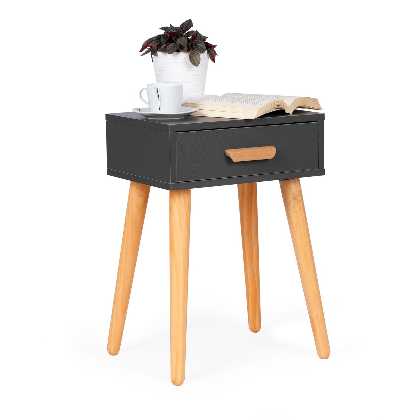 Modern bedside table, white coffee table