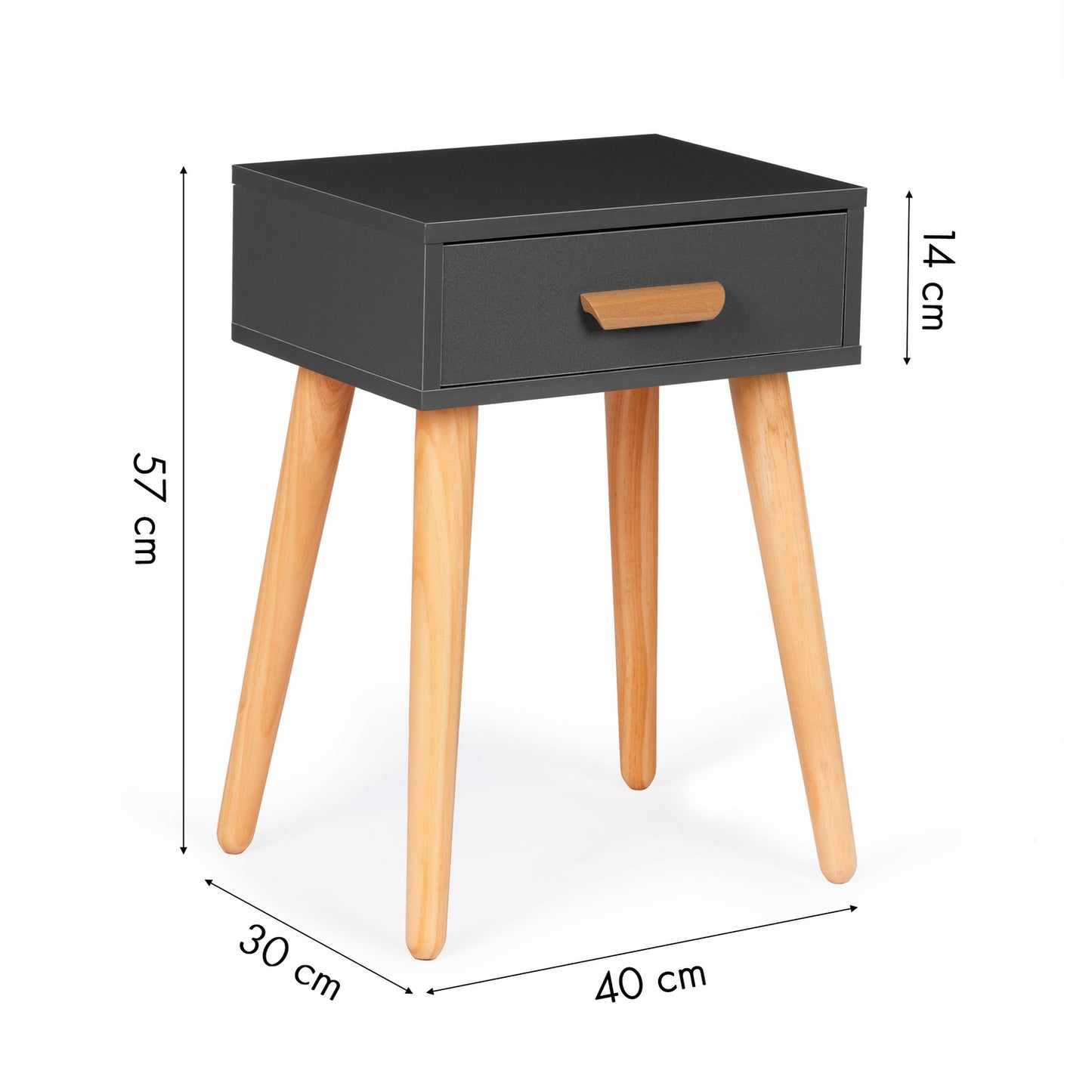 Modern bedside table, white coffee table