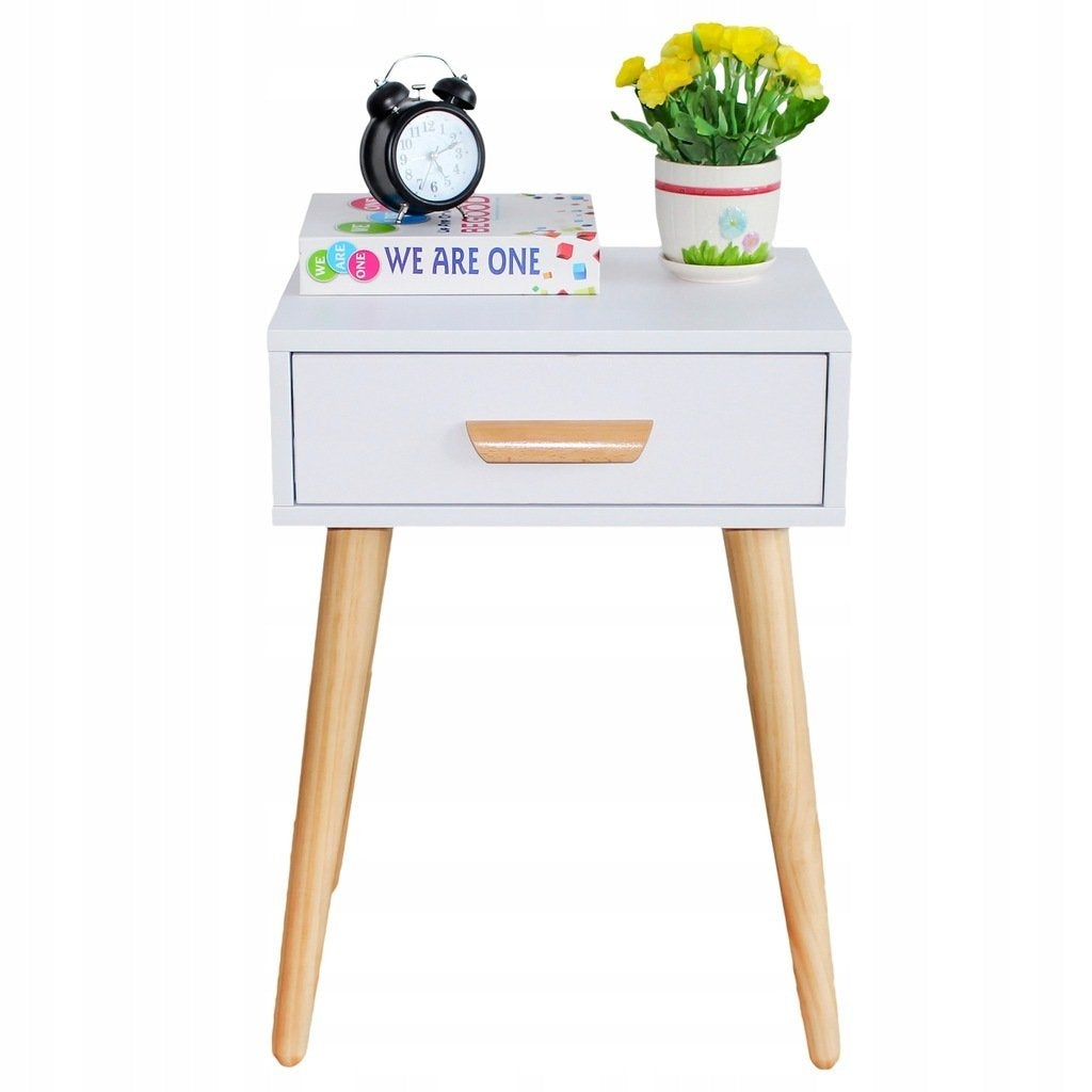 Modern bedside table, white coffee table
