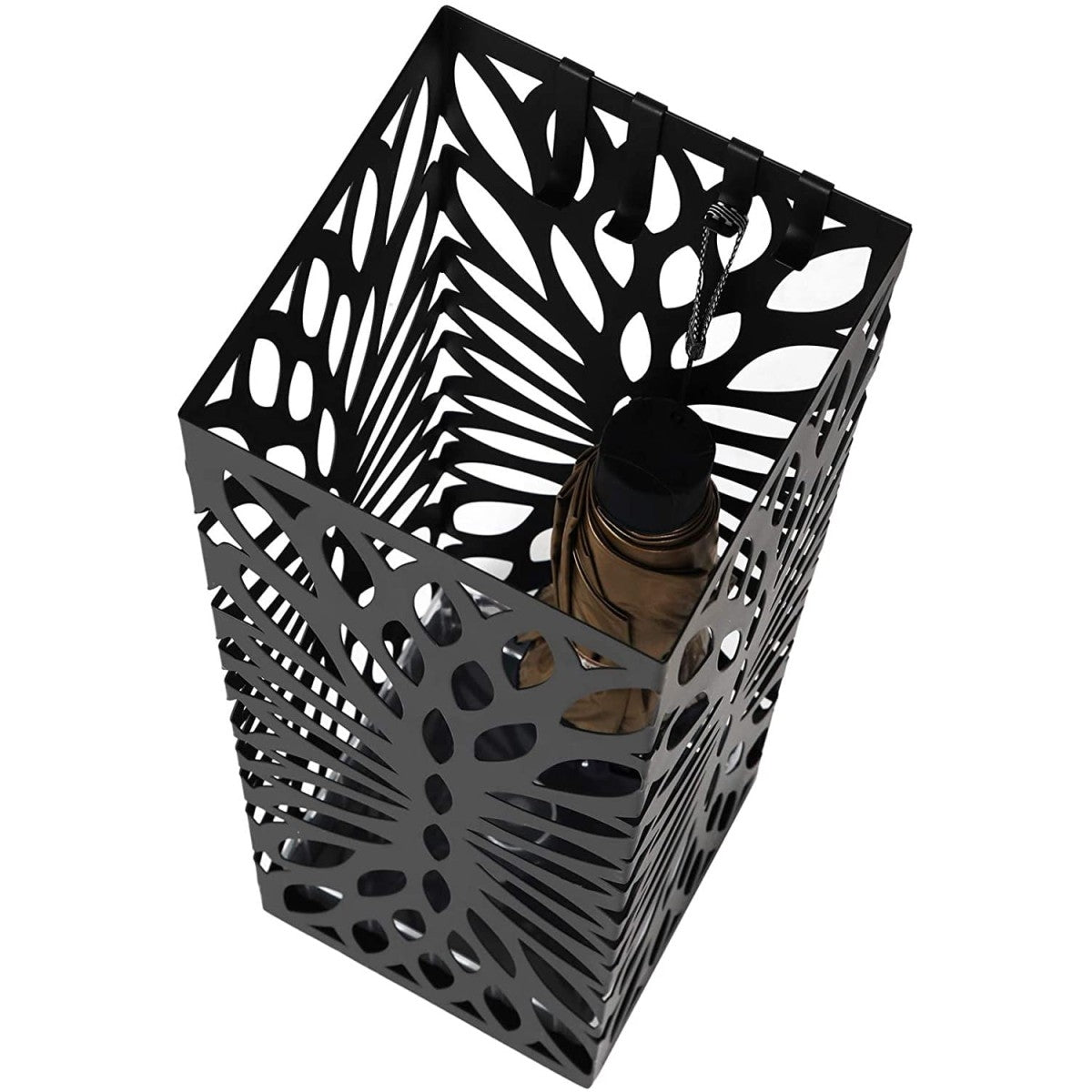 Modern black umbrella stand