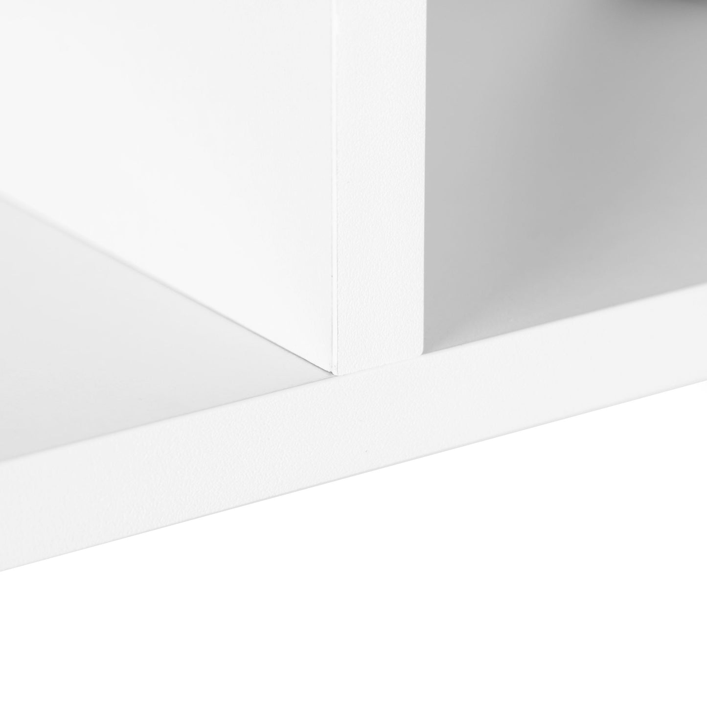 Modern checkered shelf for the living room with 5 shelves for white books
