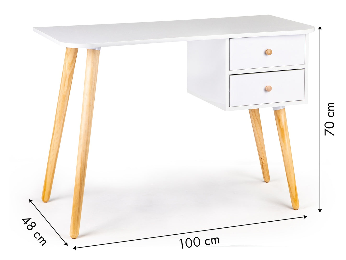 Modern computer desk 2 drawers MODERNHOME
