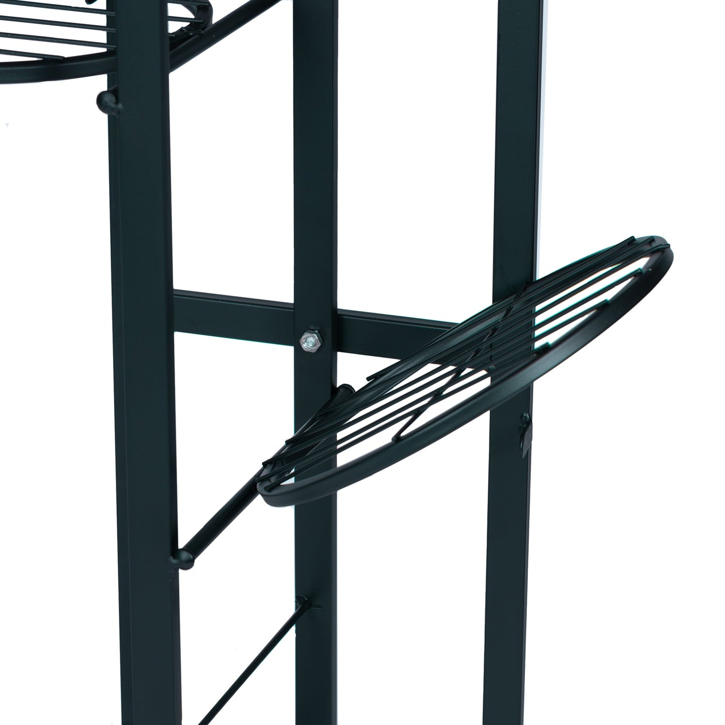 Modern metal flower stand 6 levels black