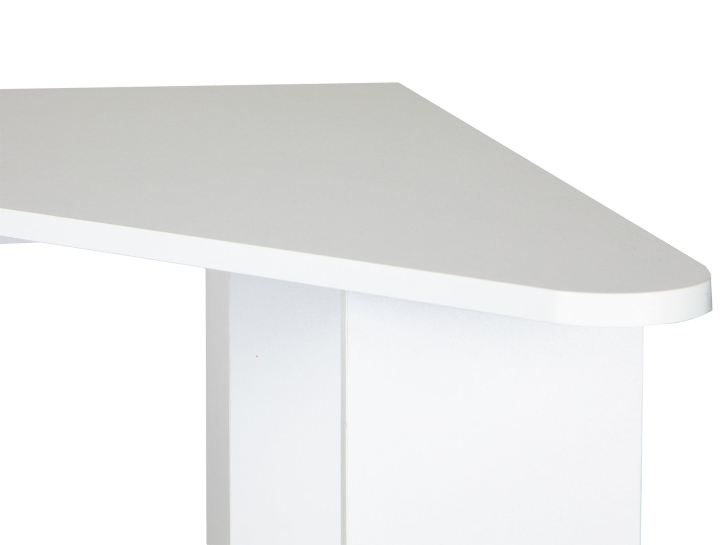 Modern white corner computer desk