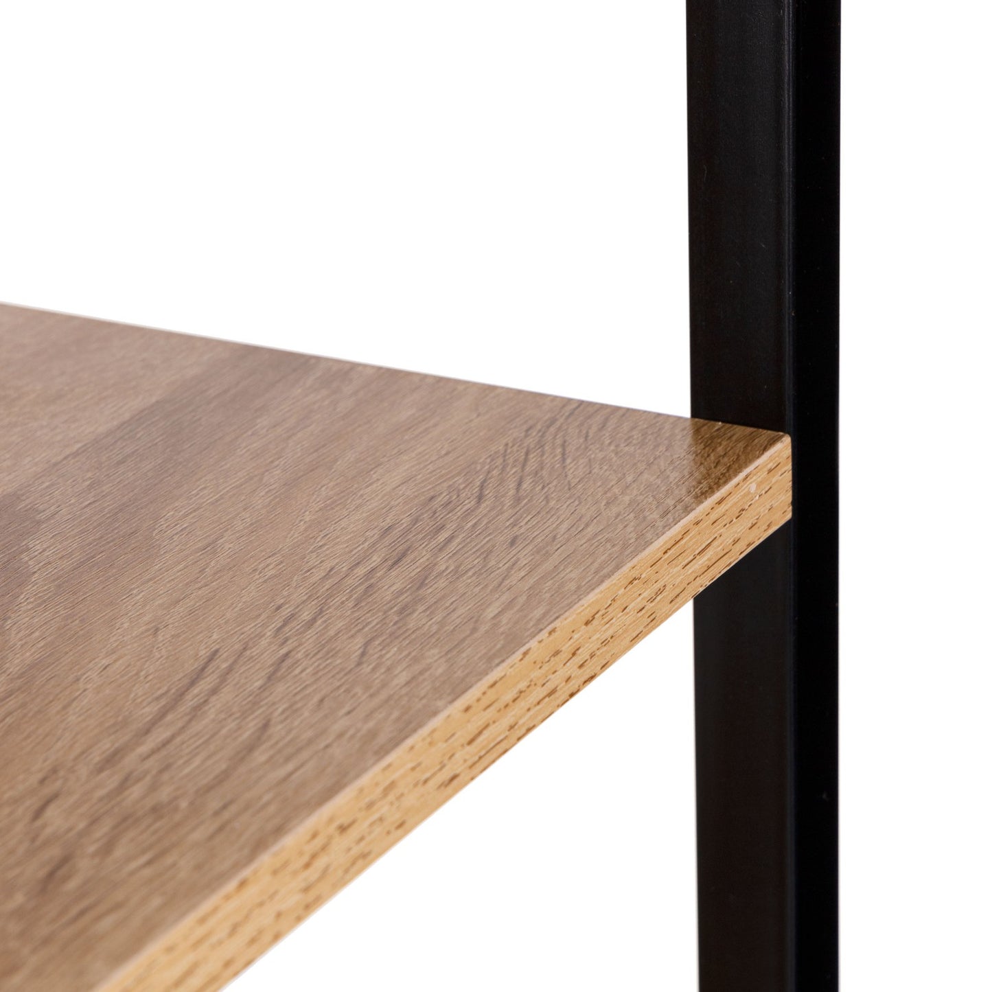 Modern wooden bookcase, metal frame LOFT, 3 shelves