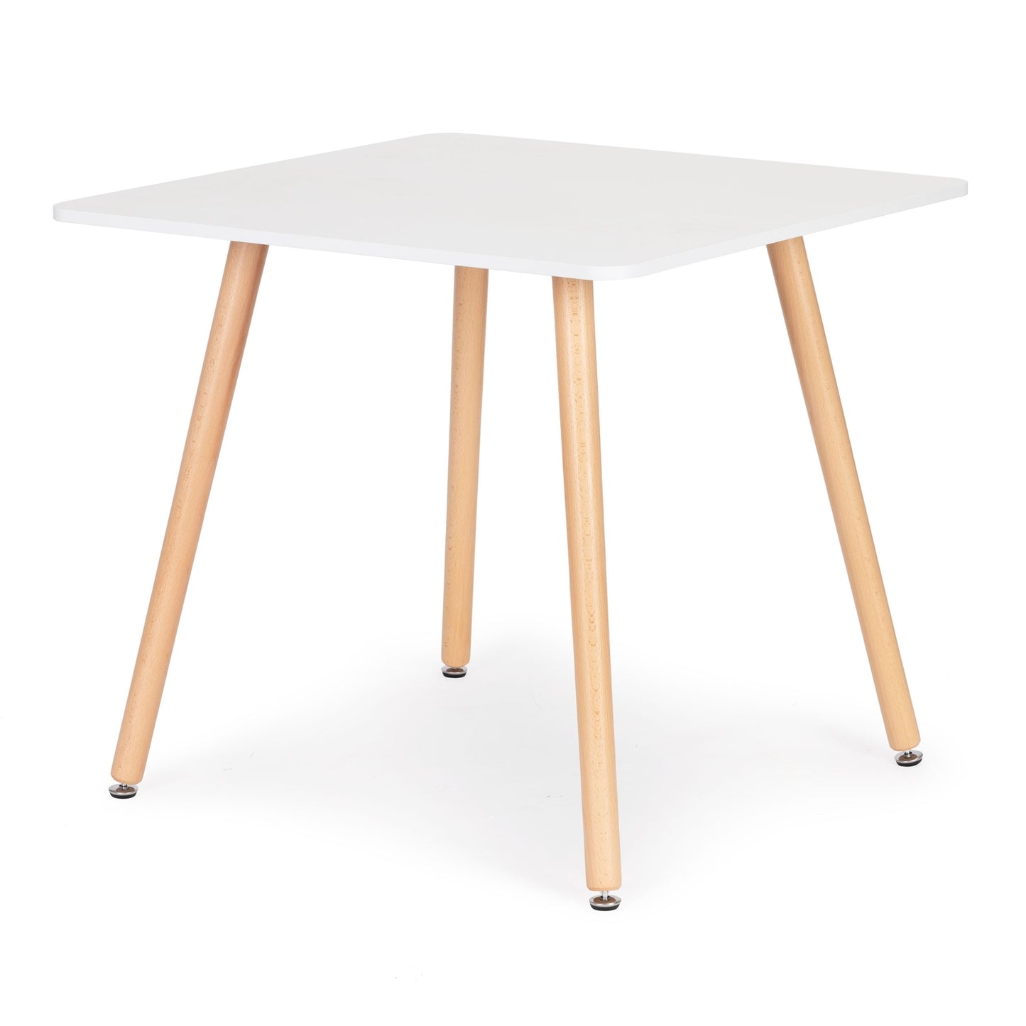 Modern wooden square kitchen table 80x80 cm