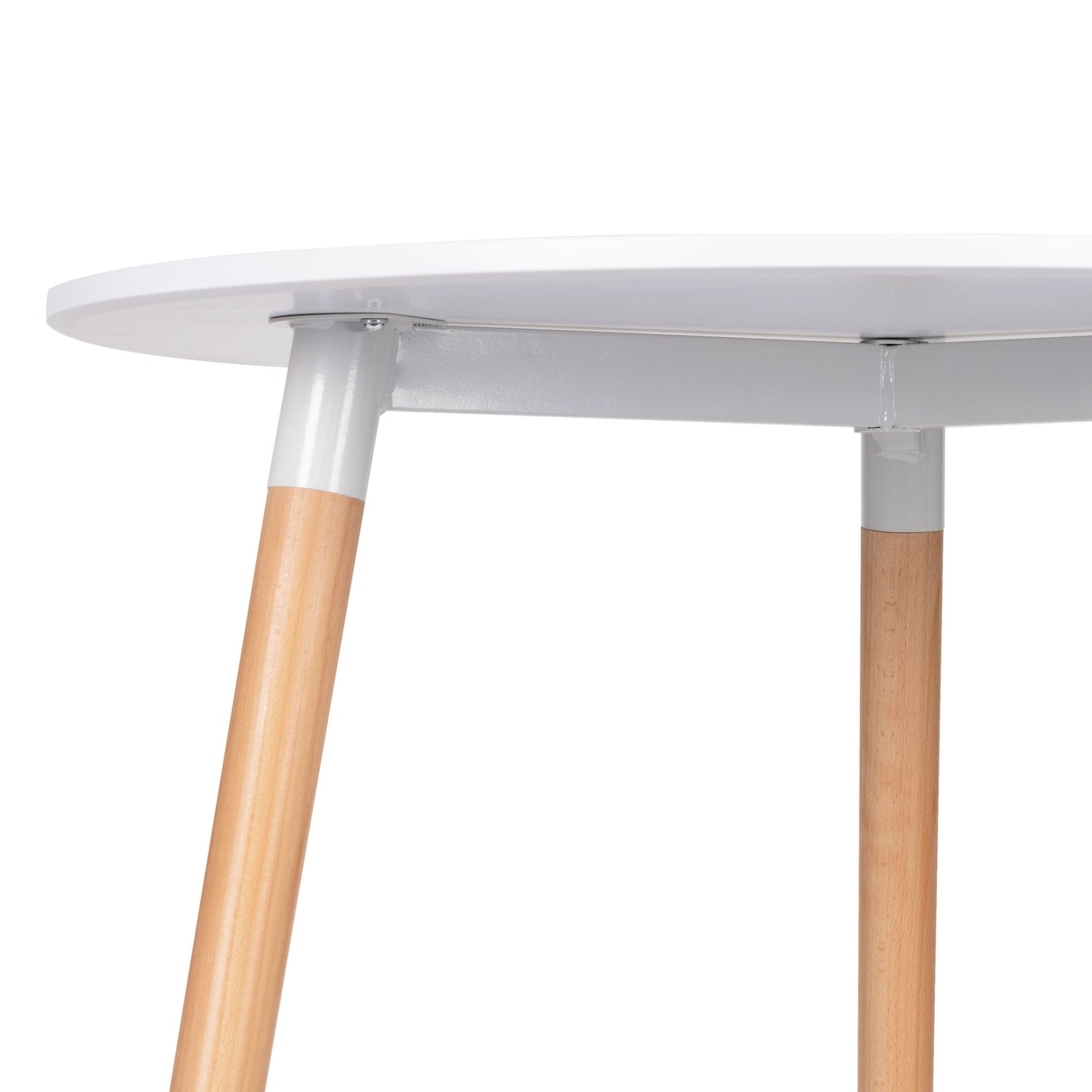 Modern wooden table for the kitchen living room, 80 cm