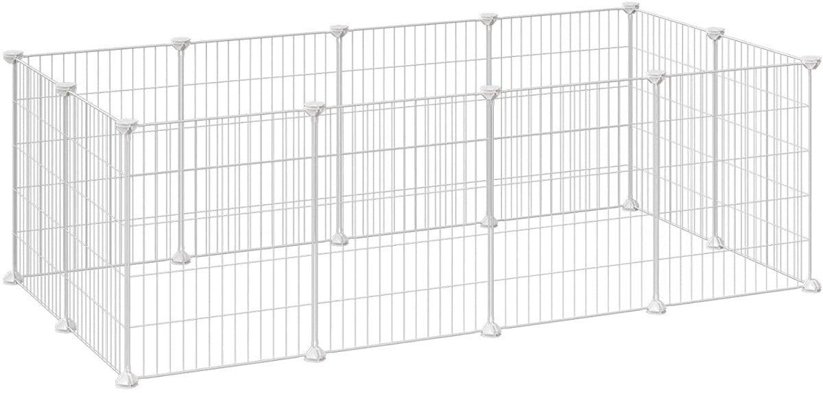 Modular Playpen for Small Pets – Metal Panels, 12 Pieces