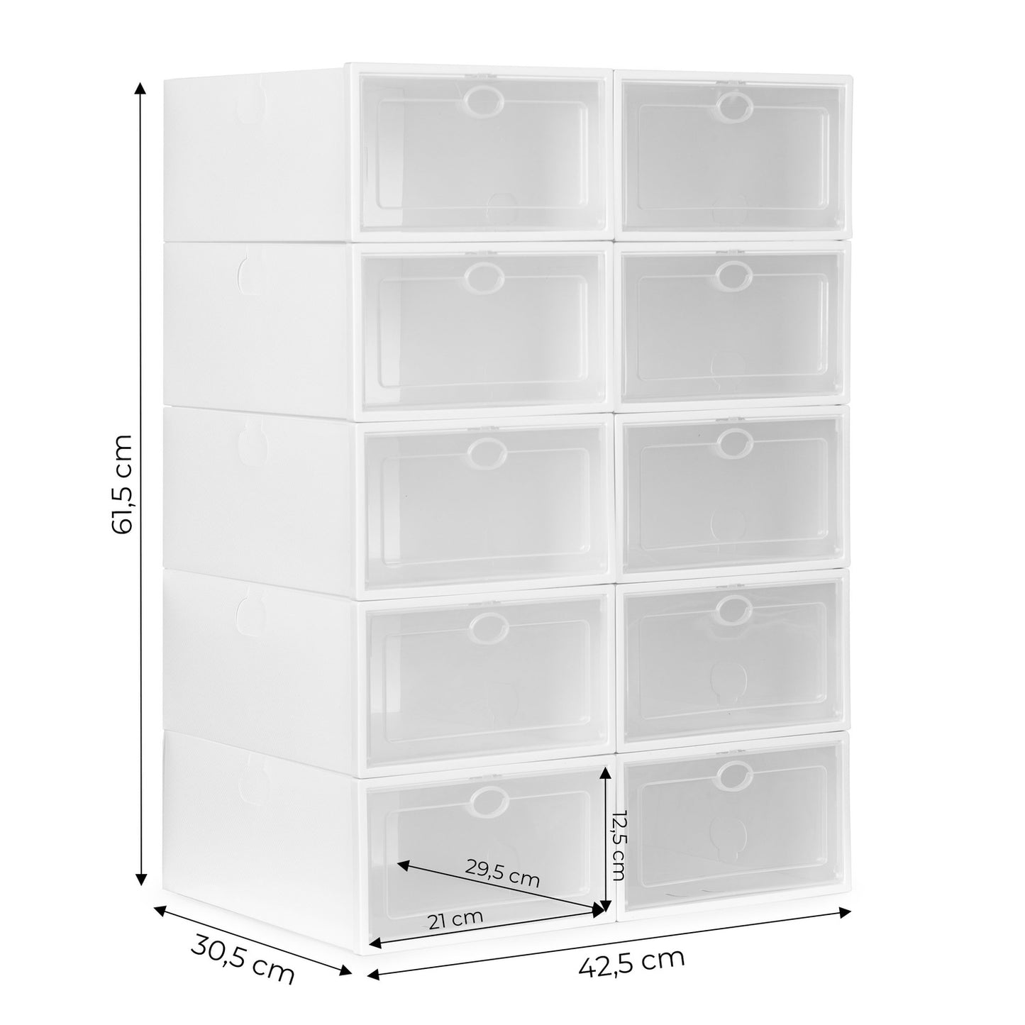 Modular shoe organizer cabinet