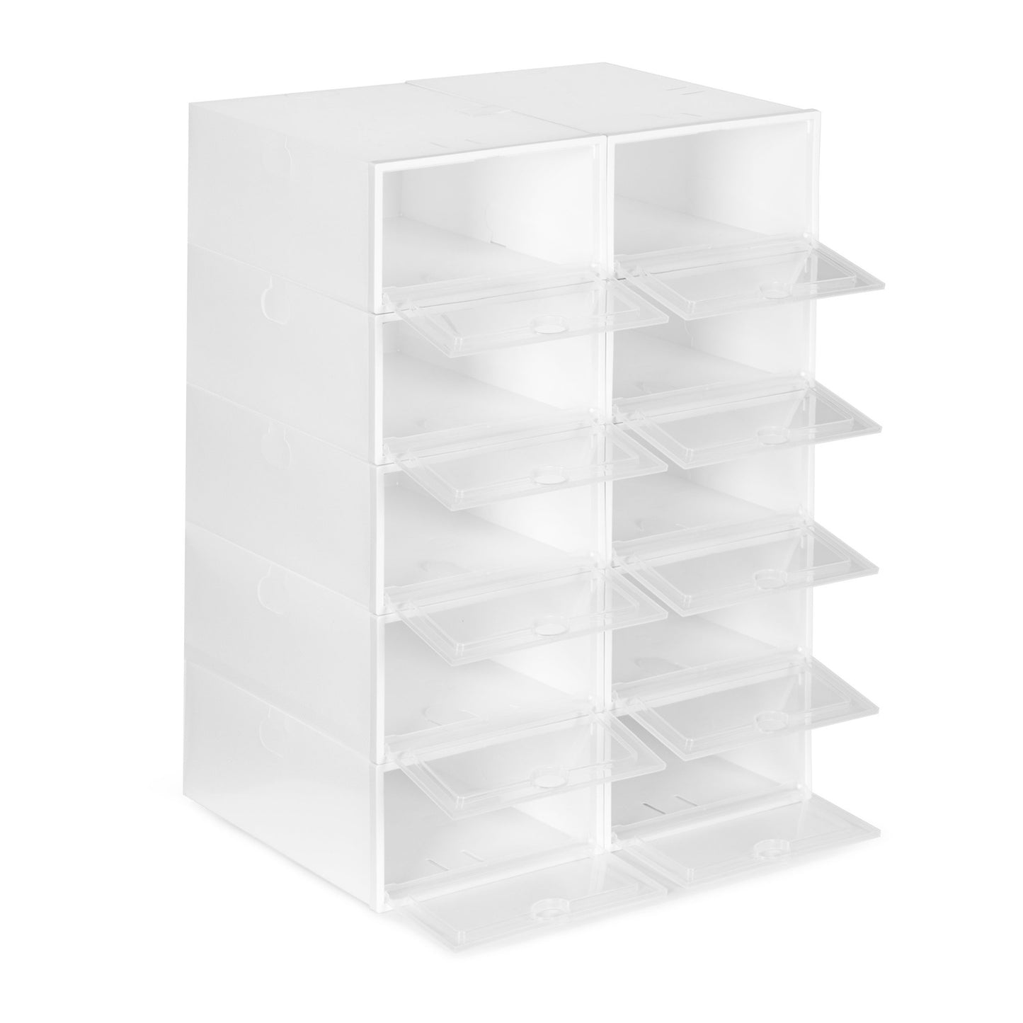 Modular shoe organizer cabinet