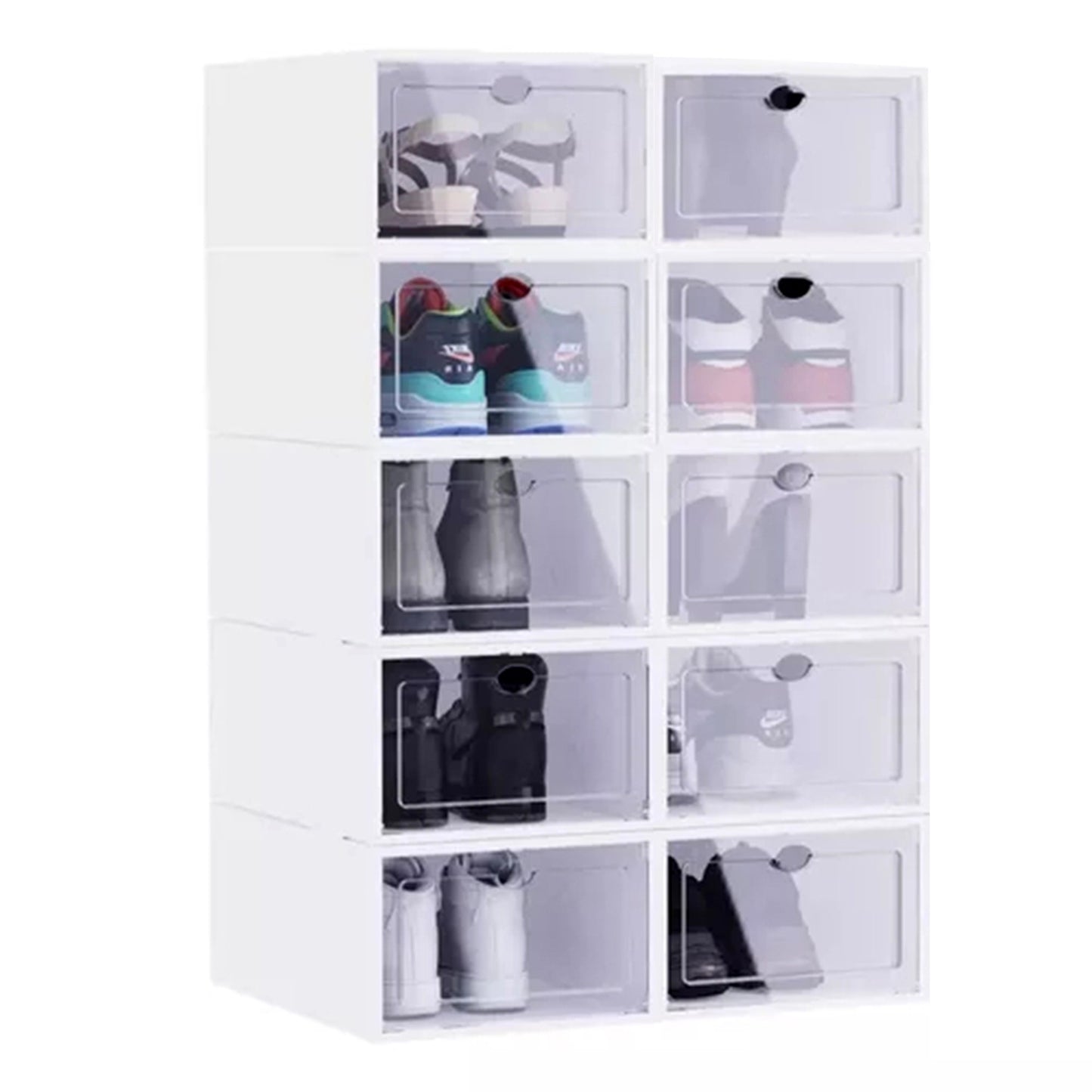 Modular shoe organizer cabinet