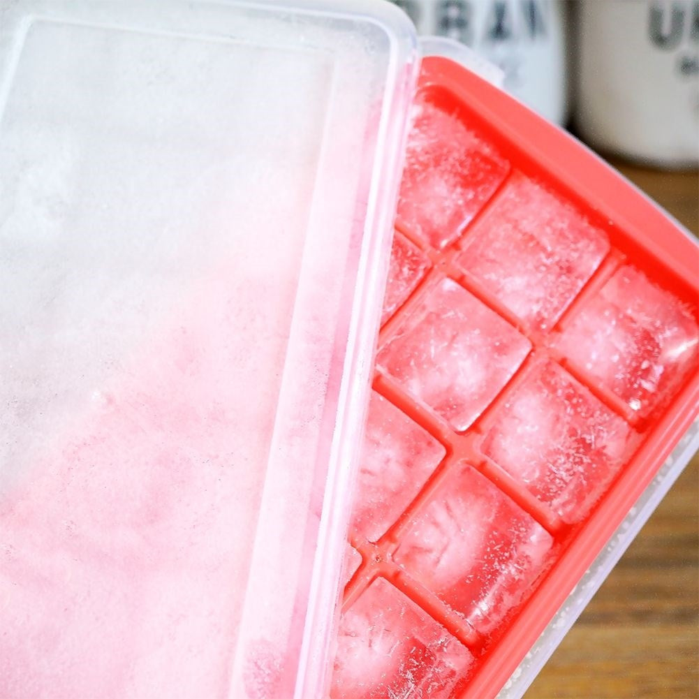 Mold for Ice with Container and Scoop - Simple Ice Cube Handling