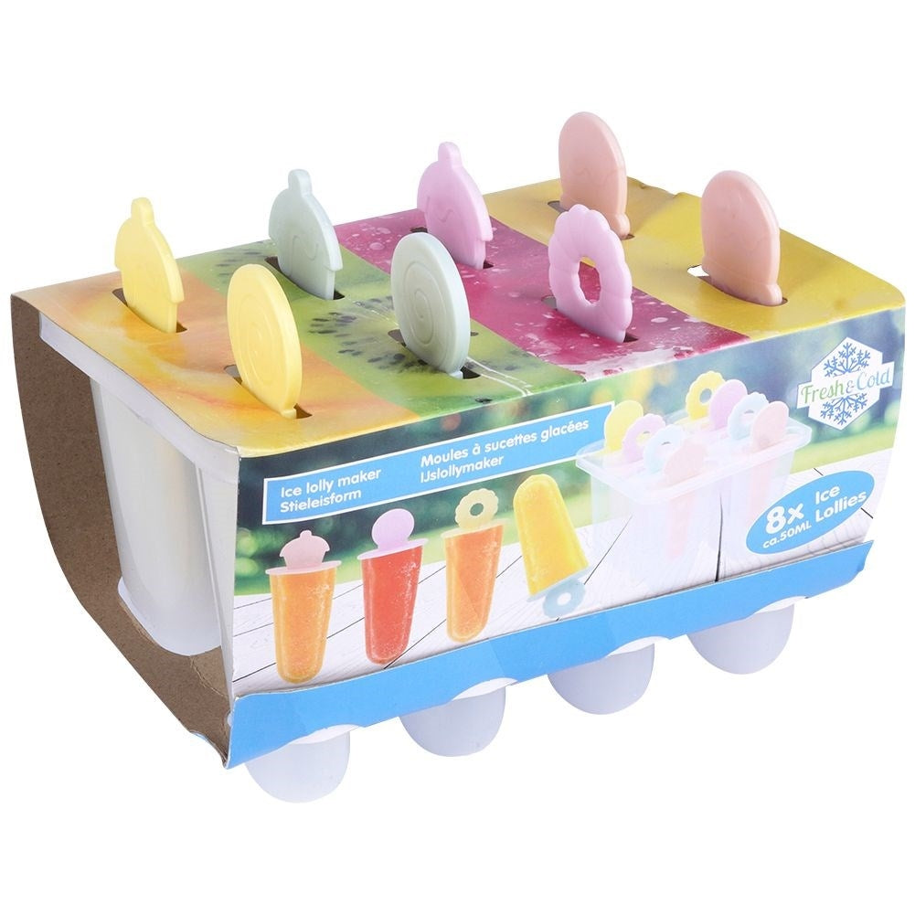 Mold for homemade ice creams - 8 reusable sticks